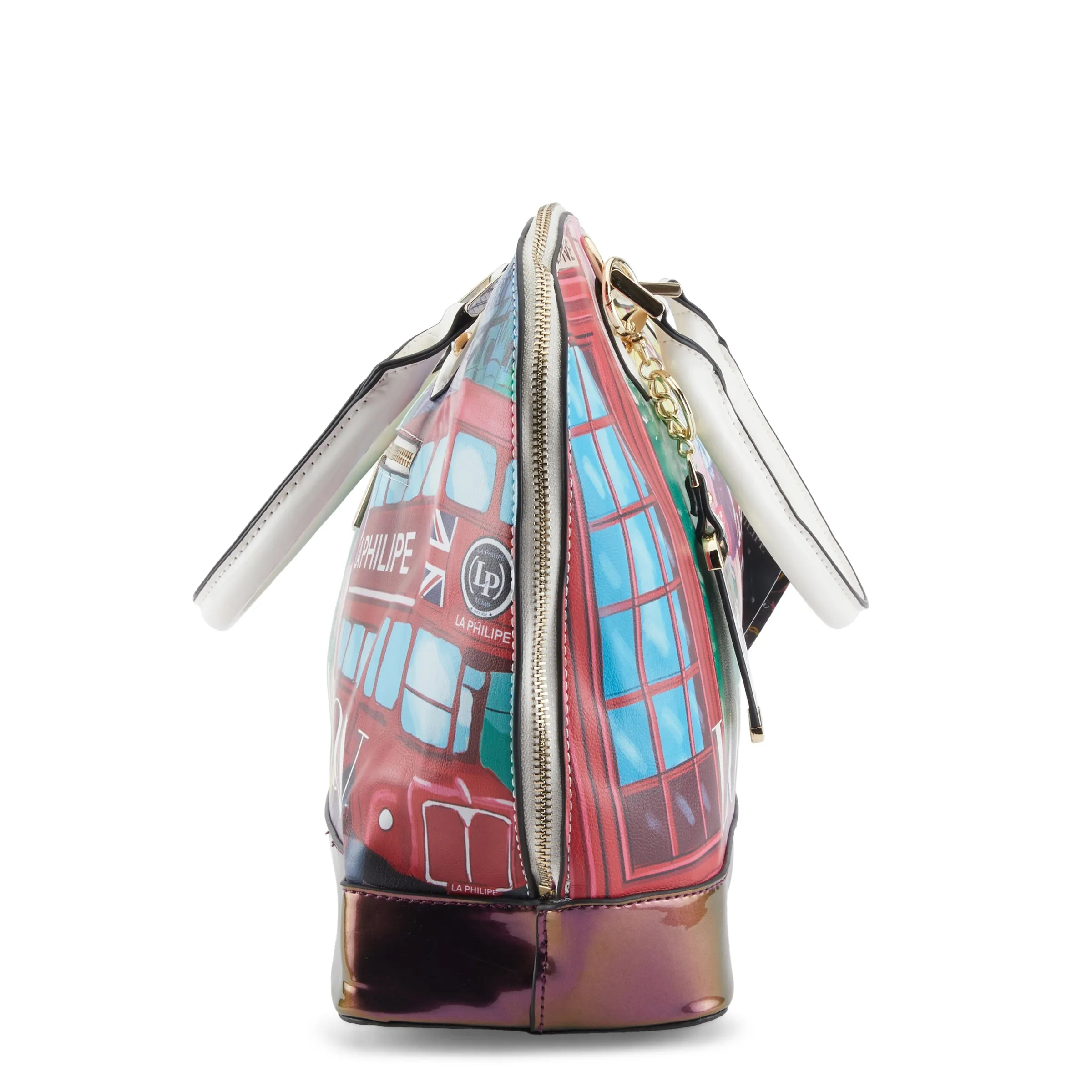 La Philipe Lp1027 11 Umbrella In London Handbag Oval Pu Leather