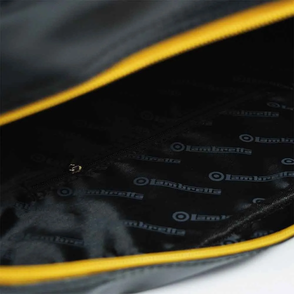 Lambretta Retro Flight Bag Black / Mustard - 1005