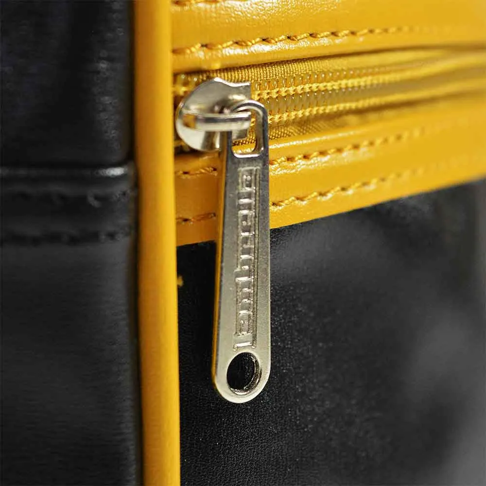Lambretta Retro Flight Bag Black / Mustard - 1005