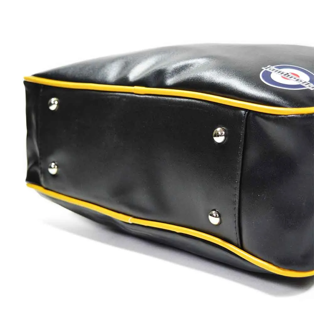 Lambretta Retro Flight Bag Black / Mustard - 1005