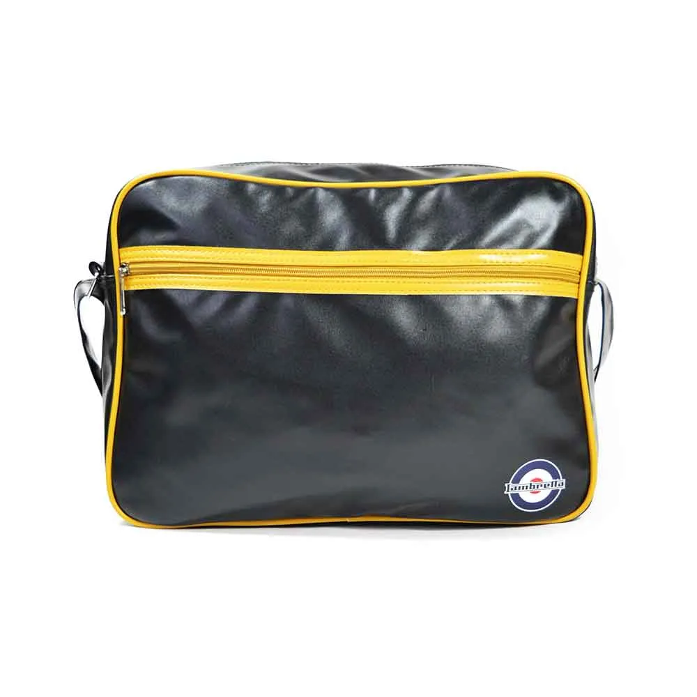 Lambretta Retro Flight Bag Black / Mustard - 1005