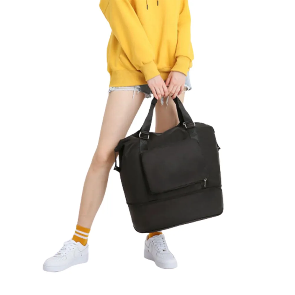Large Capacity Folding Travel Bag Collapsible Travel Bag Expandable Water-resistant Duffel Bag
