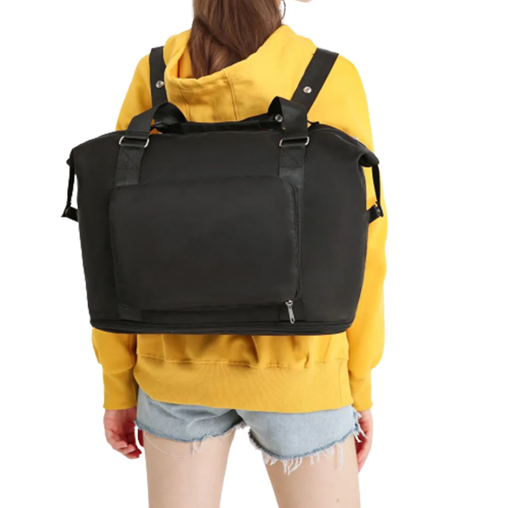 Large Capacity Folding Travel Bag Collapsible Travel Bag Expandable Water-resistant Duffel Bag