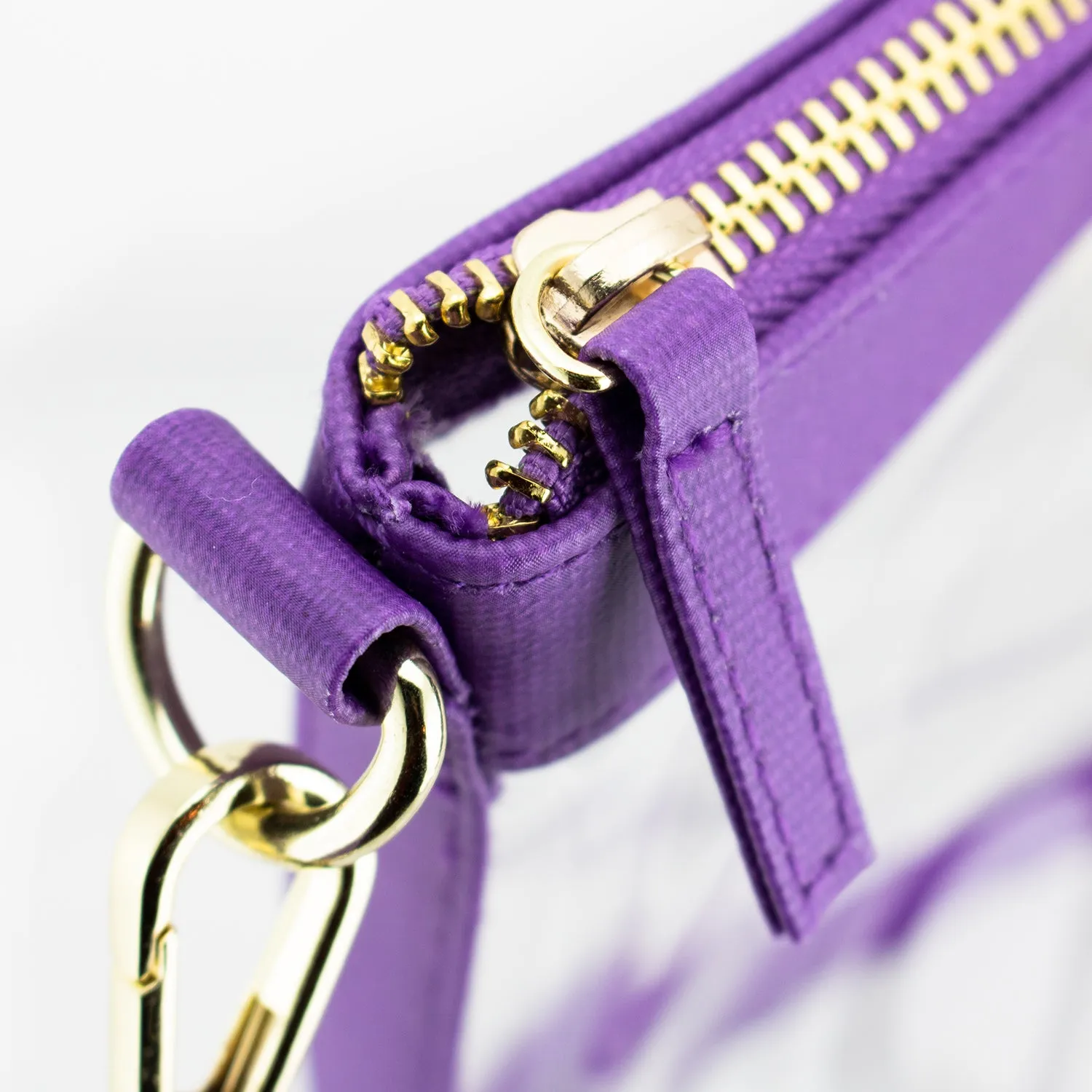 Large Crossbody - Purple and Clear