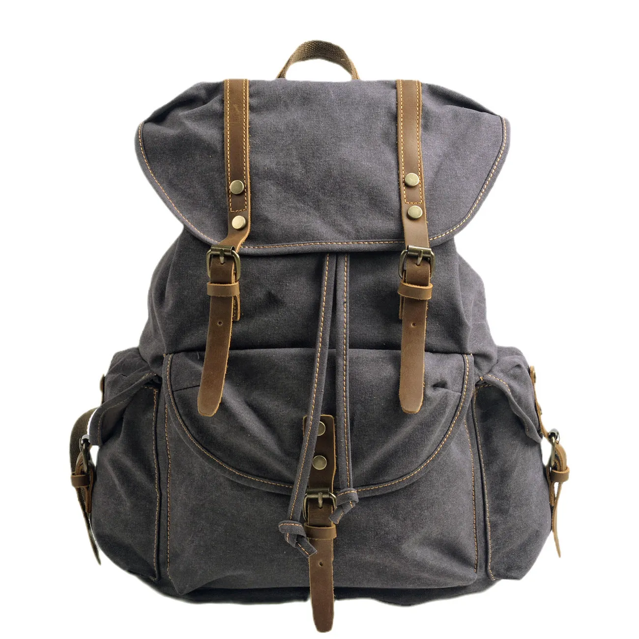 Large Vintage Canvas Backpack Travel For Men