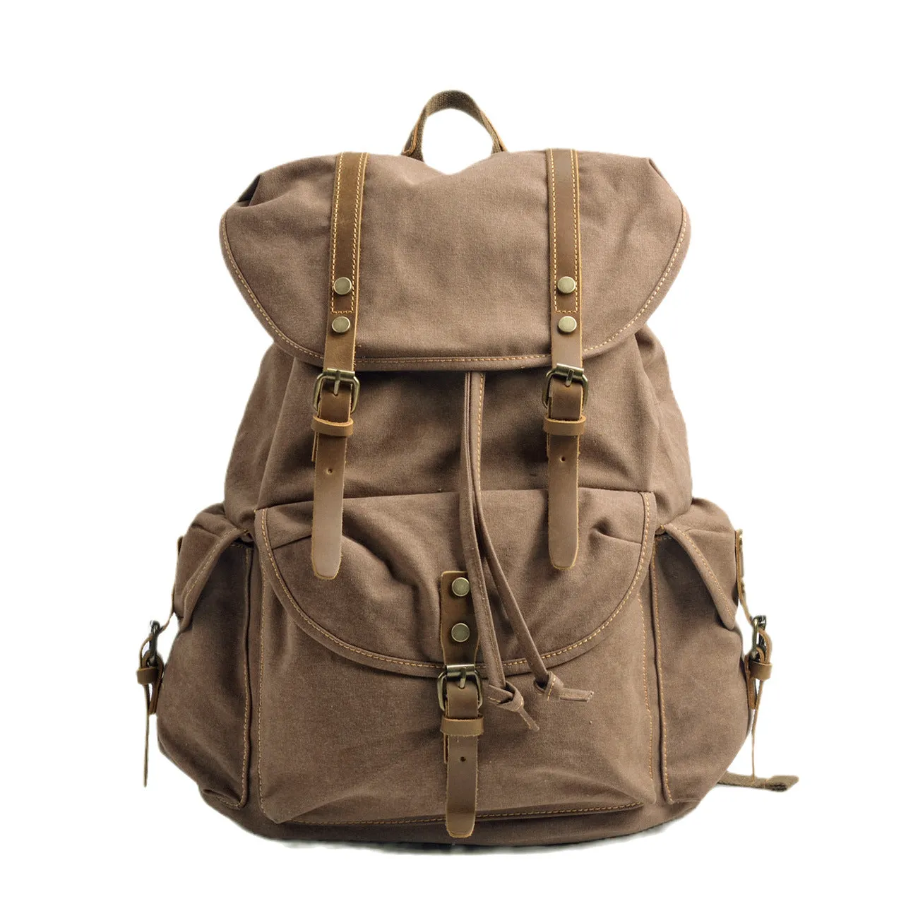 Large Vintage Canvas Backpack Travel For Men