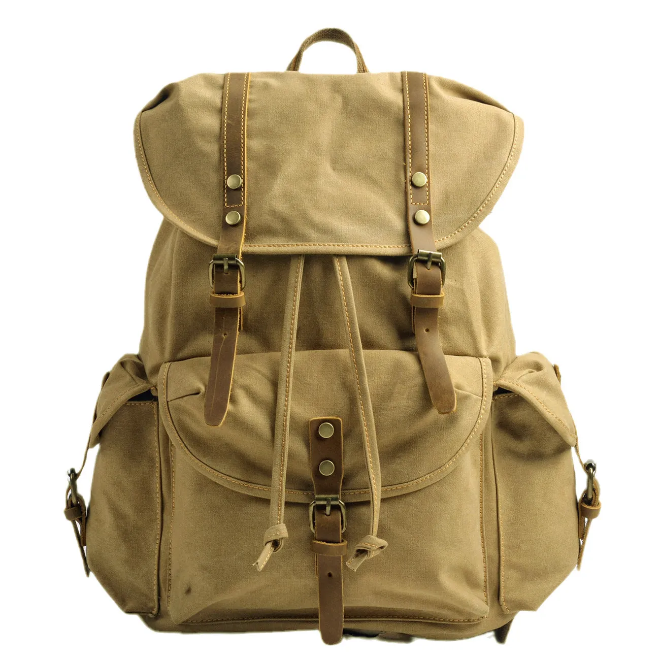 Large Vintage Canvas Backpack Travel For Men
