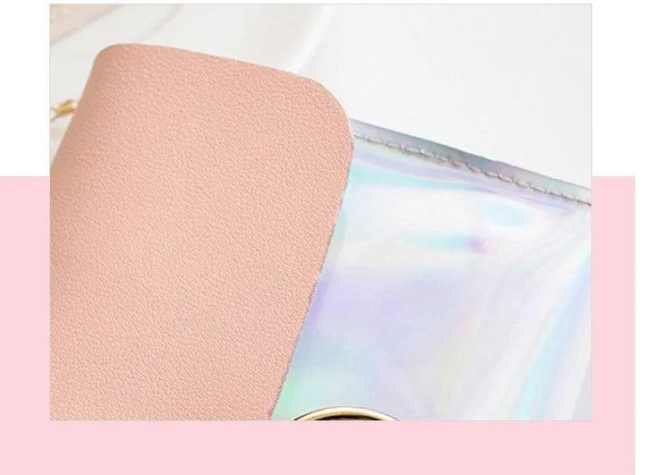 Laser Crossbody Bag For Women Chain Mini Shoulder Bag Circle Small Messenger Bag Ladies Handbags and Purses evening clutch bags