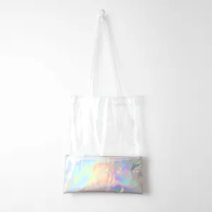 Laser Transparent Beach Tote Bag