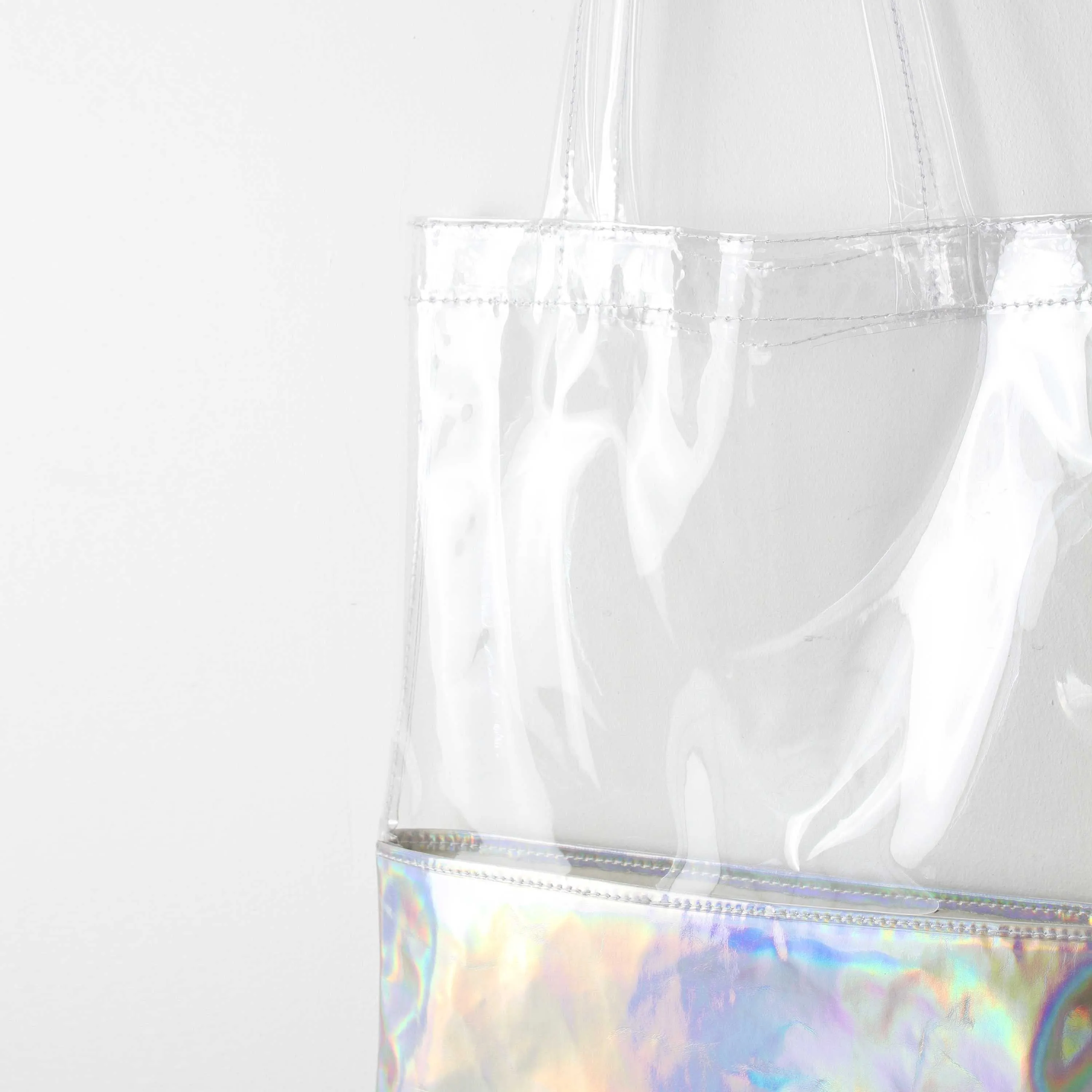 Laser Transparent Beach Tote Bag