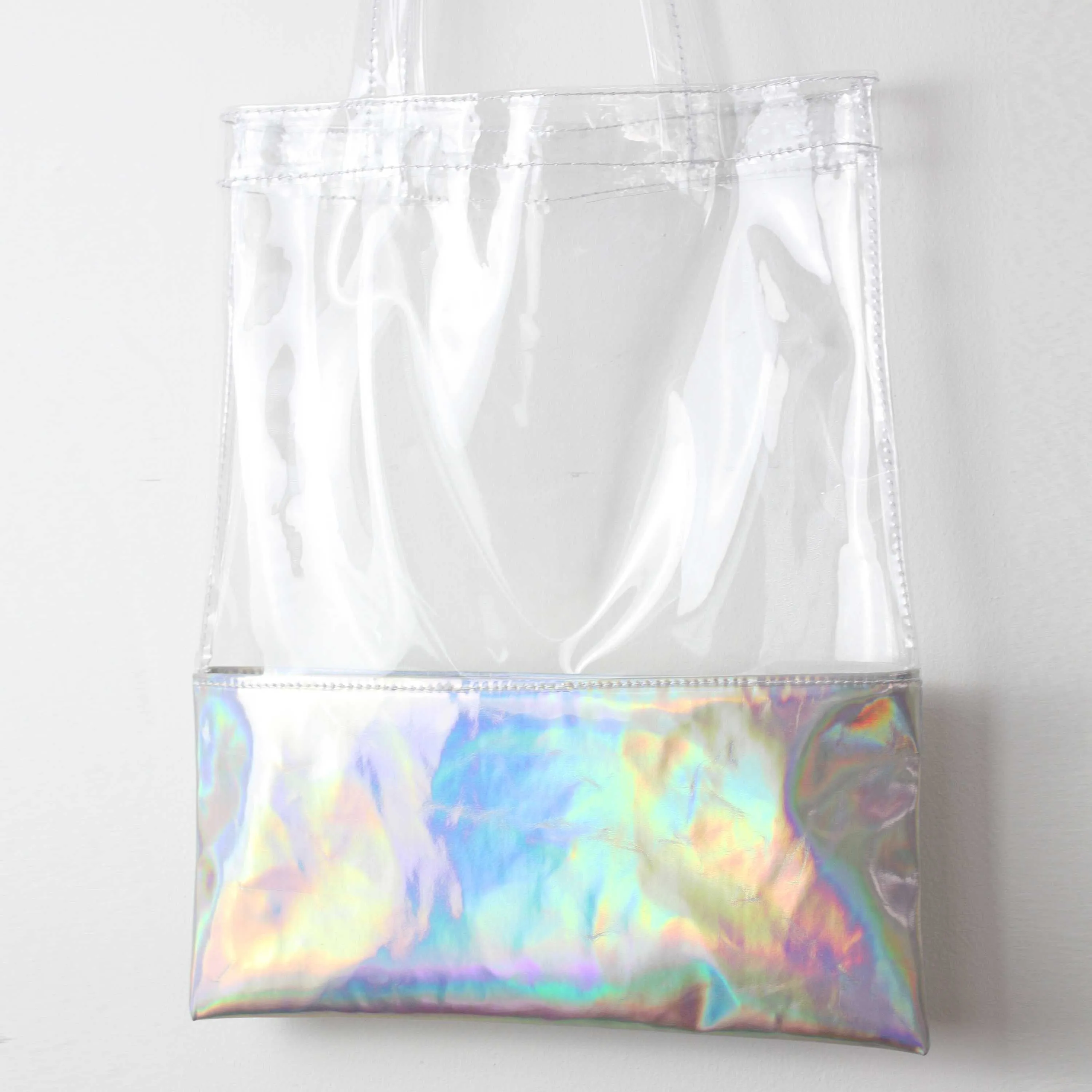 Laser Transparent Beach Tote Bag