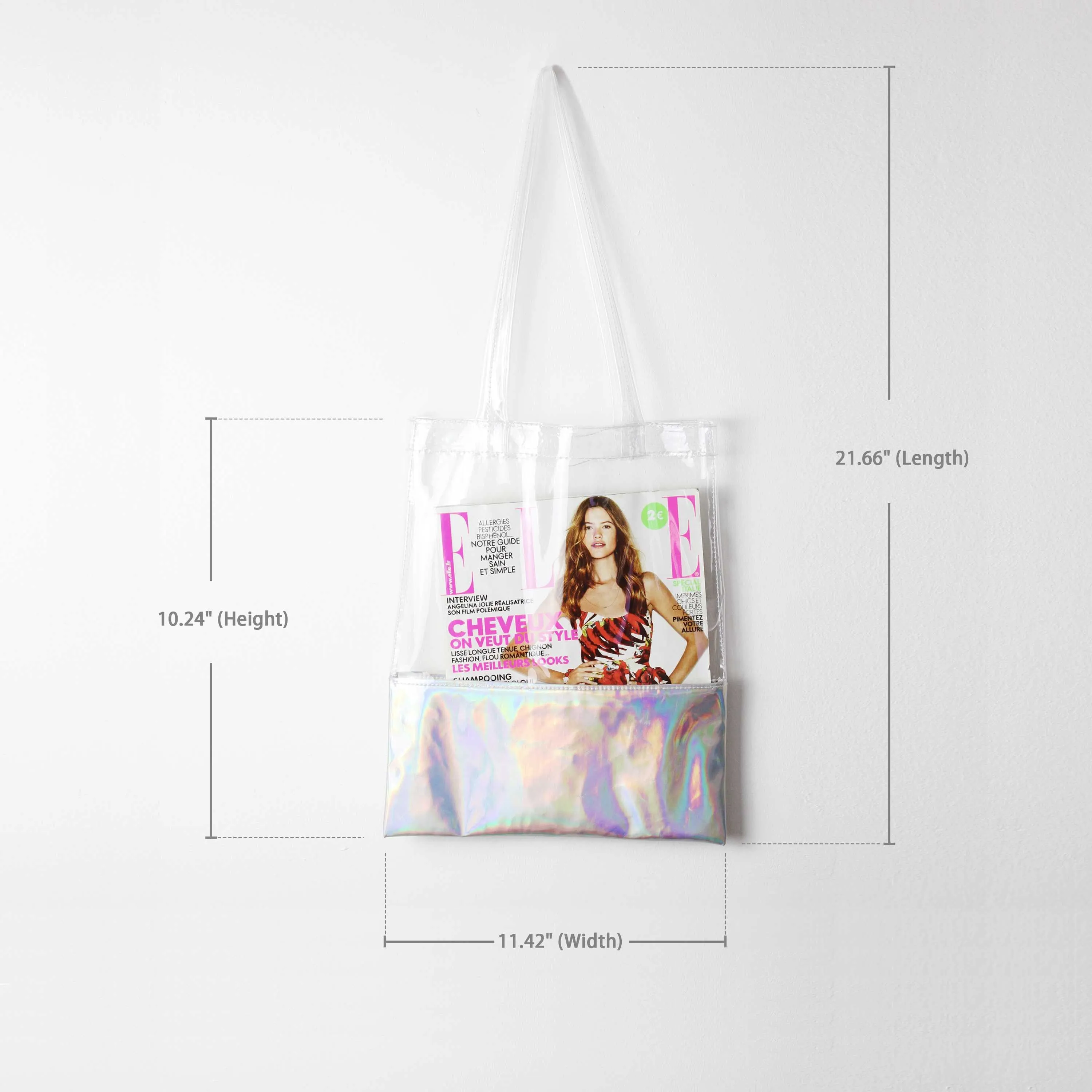 Laser Transparent Beach Tote Bag