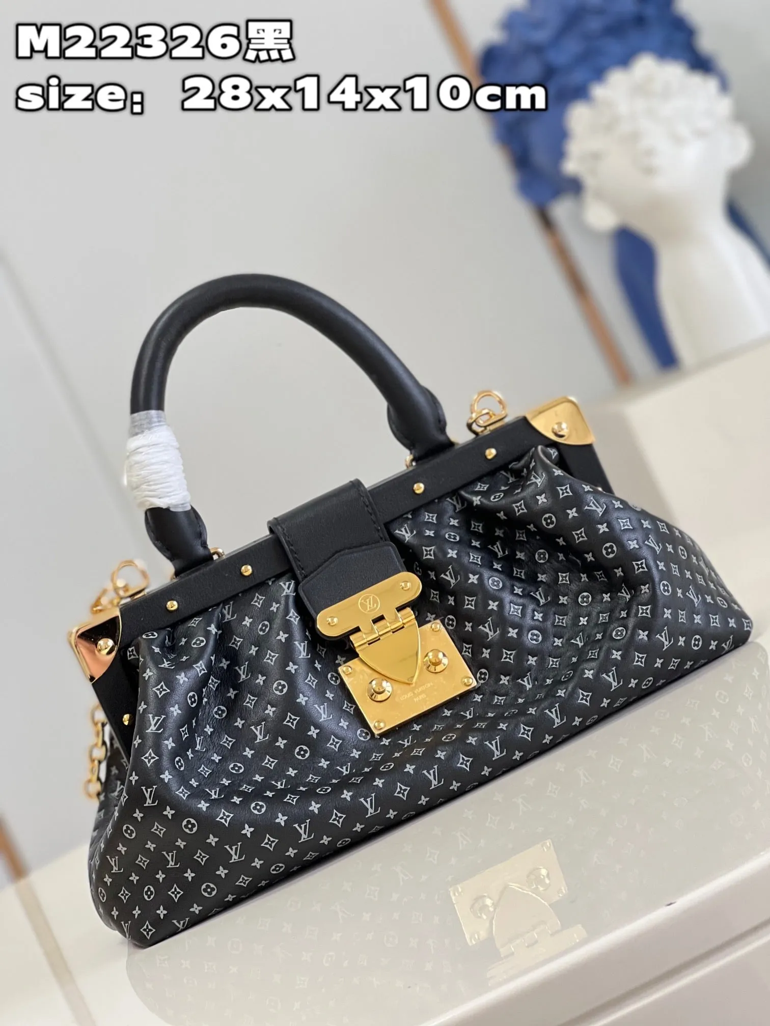 LB796 Monogram Clutch / HIGHEST QUALITY VERSION / 11 x 5.5 x 3.9 inches
