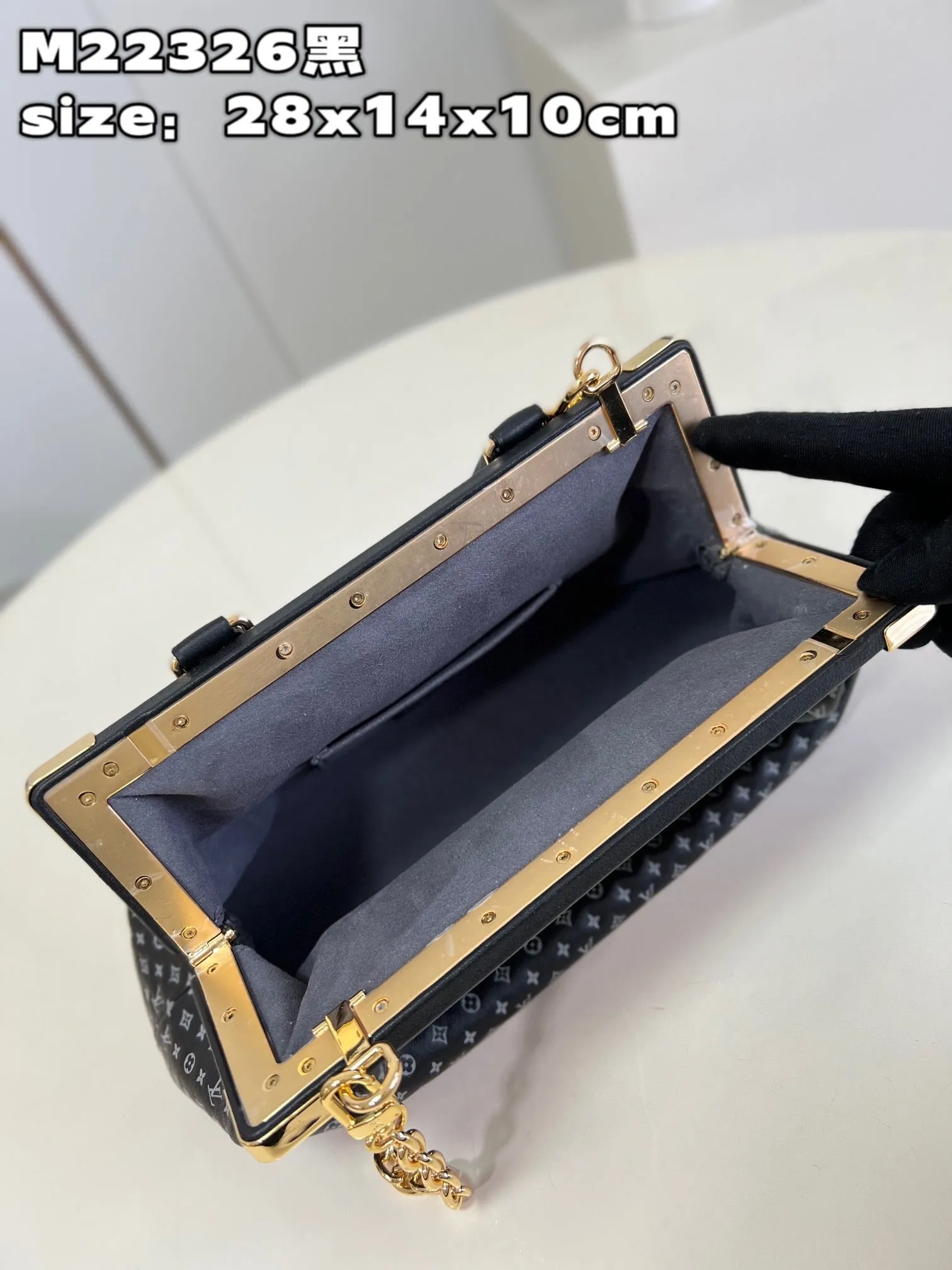 LB796 Monogram Clutch / HIGHEST QUALITY VERSION / 11 x 5.5 x 3.9 inches