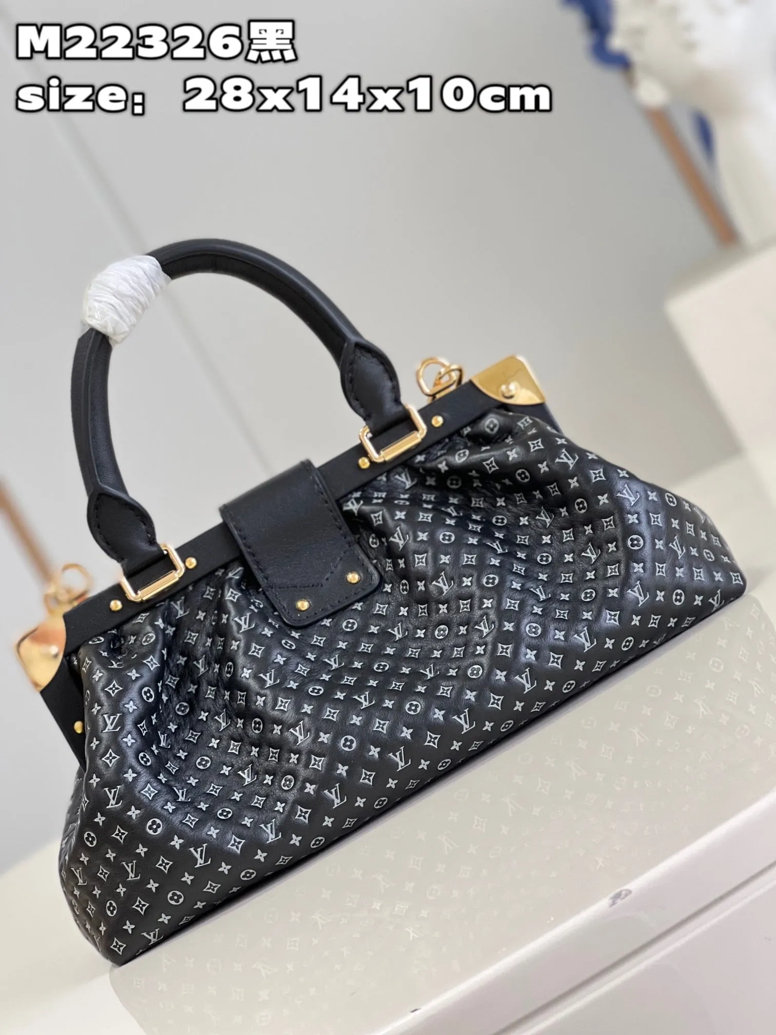 LB796 Monogram Clutch / HIGHEST QUALITY VERSION / 11 x 5.5 x 3.9 inches