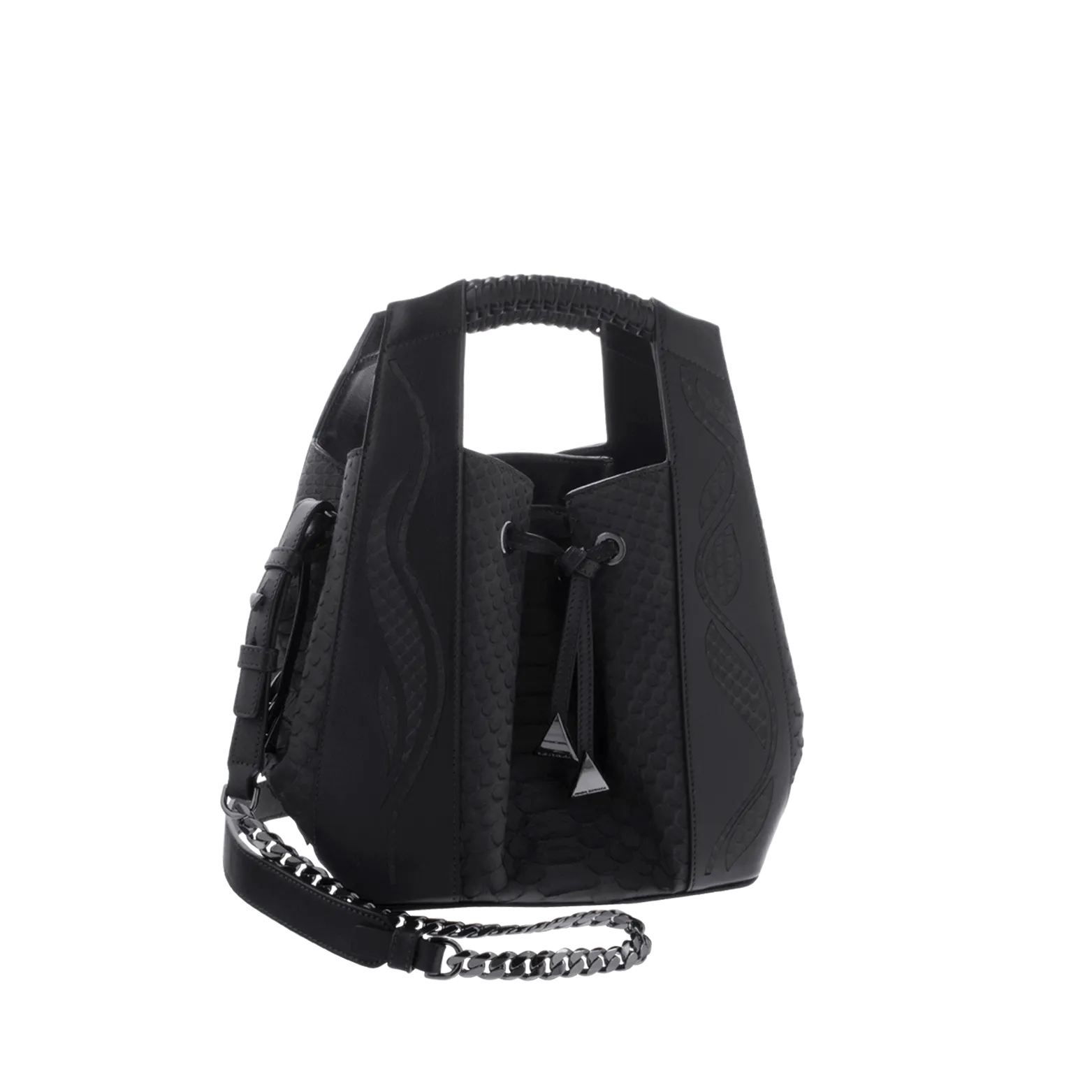 Leah Small Bucket Bag - Black