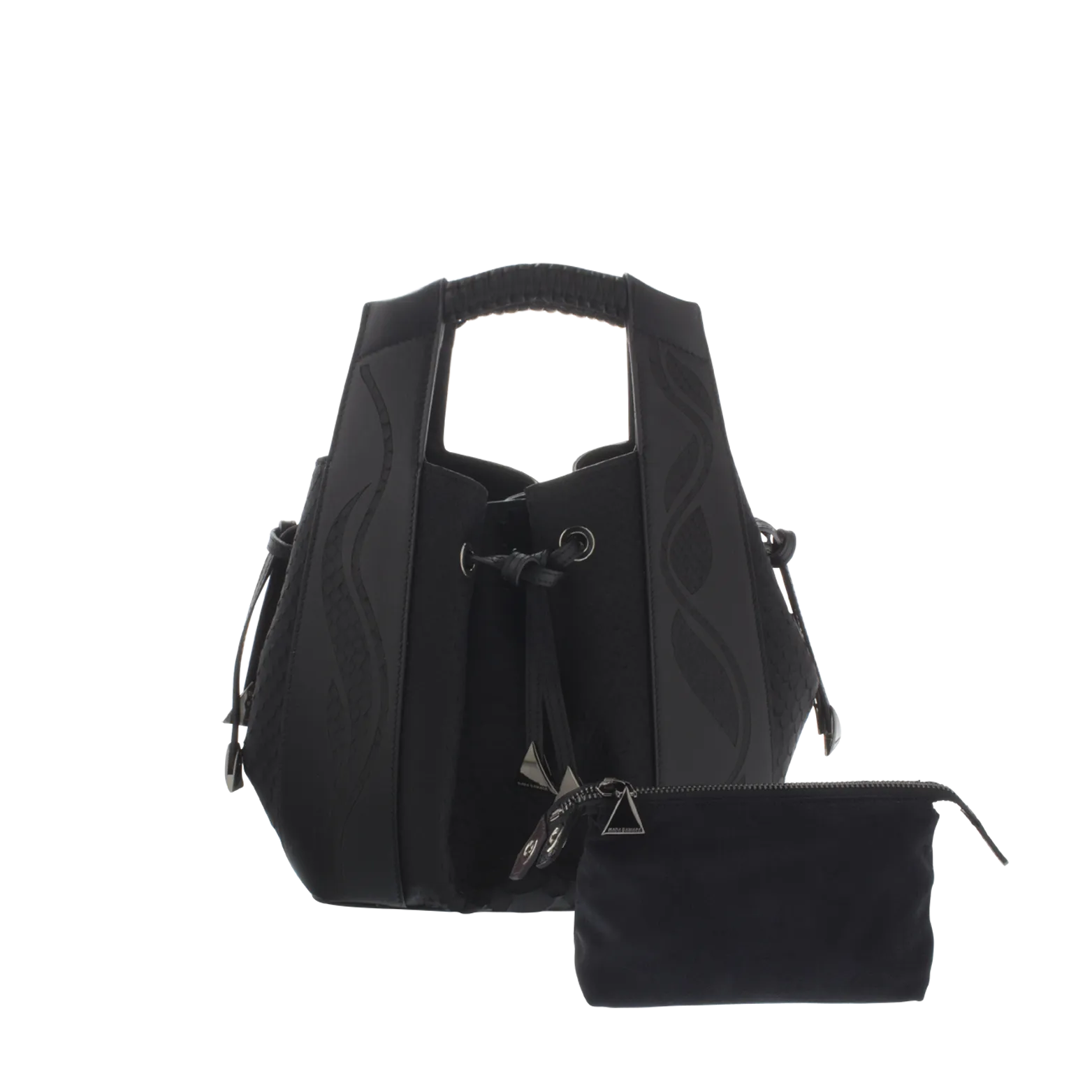 Leah Small Bucket Bag - Black