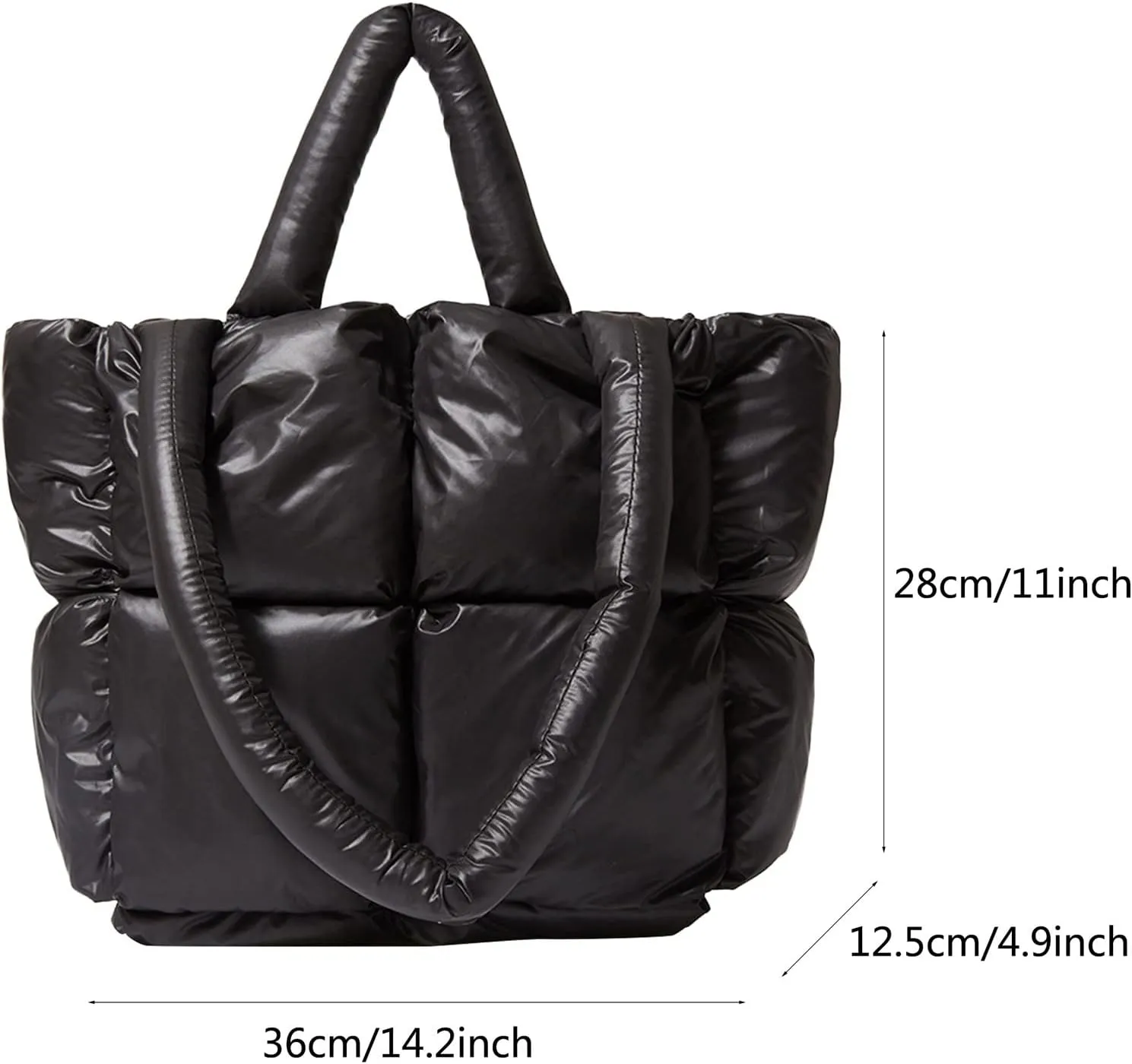 Leather Crossbody Bags for Women Designer Satchel Handbags Top-Handle Purses with Strap Mothers Day Gifts(Black)