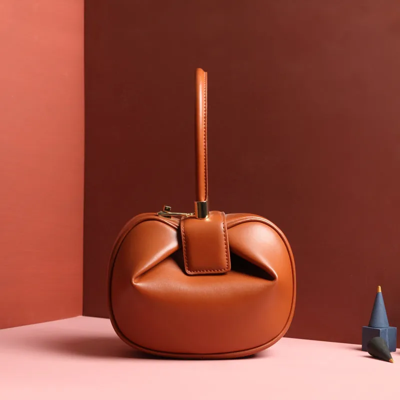Leather Fashionable Dumpling Handbag - GlamzLife