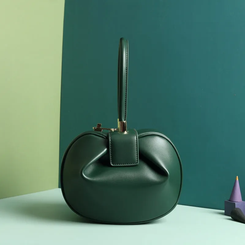 Leather Fashionable Dumpling Handbag - GlamzLife
