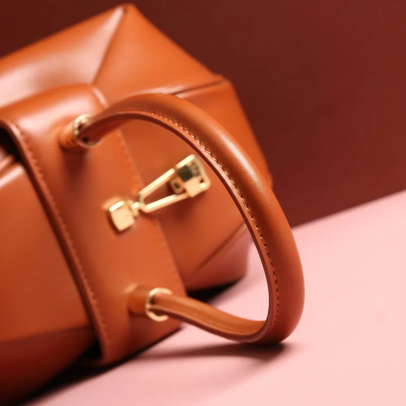 Leather Fashionable Dumpling Handbag - GlamzLife