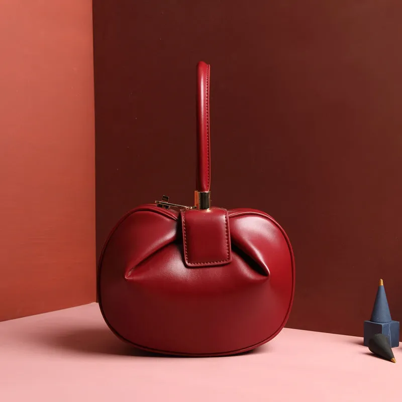 Leather Fashionable Dumpling Handbag - GlamzLife