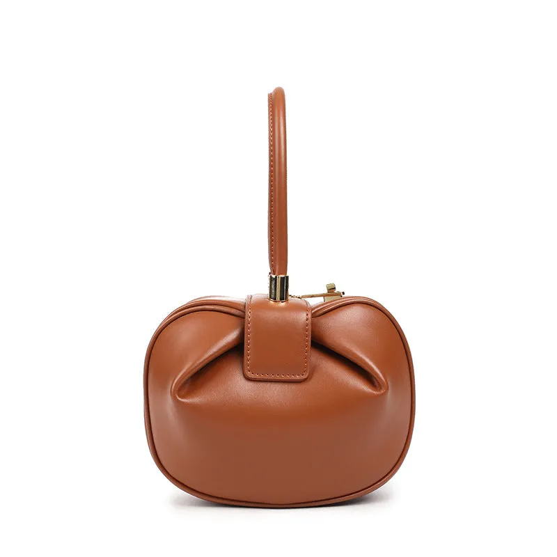 Leather Fashionable Dumpling Handbag - GlamzLife