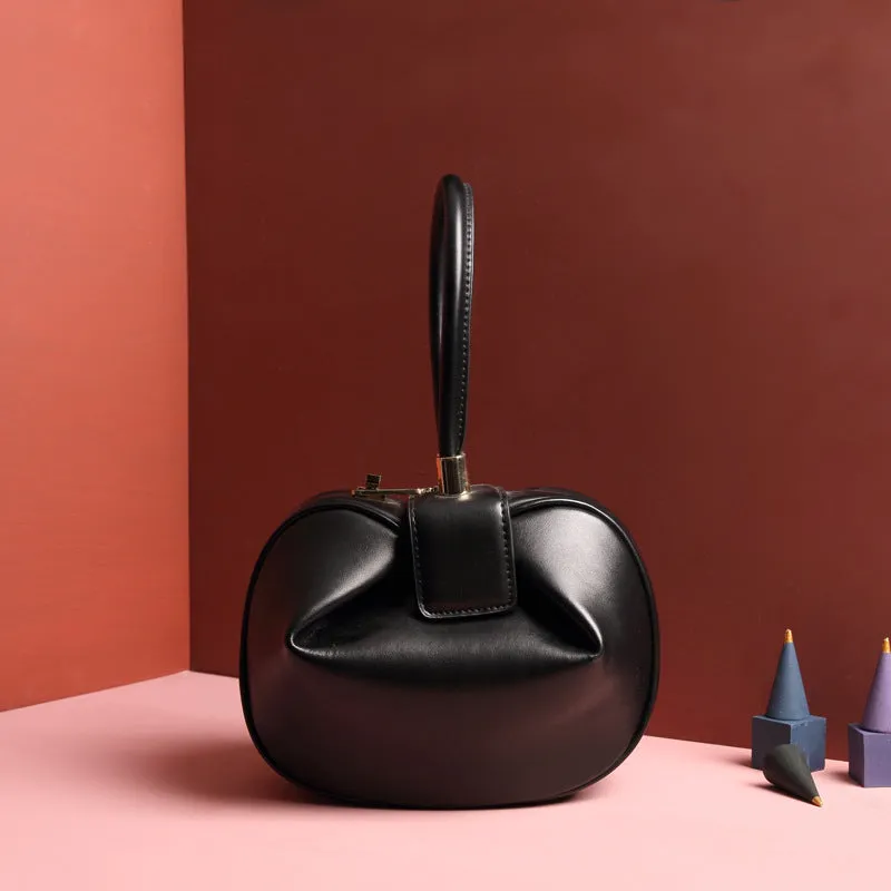 Leather Fashionable Dumpling Handbag - GlamzLife