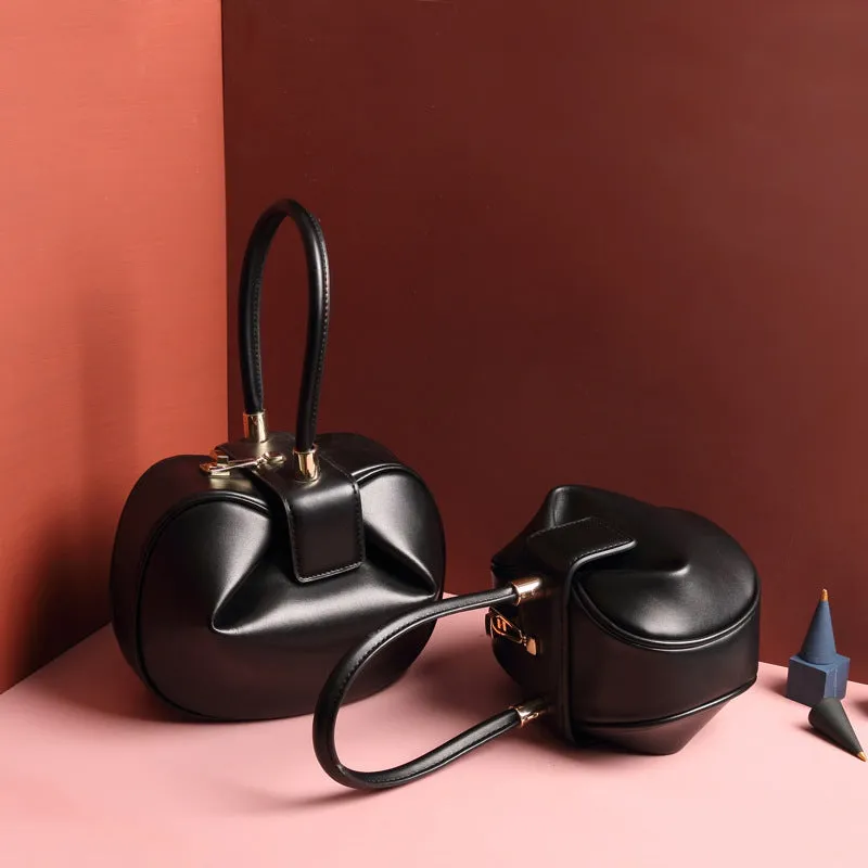 Leather Fashionable Dumpling Handbag - GlamzLife