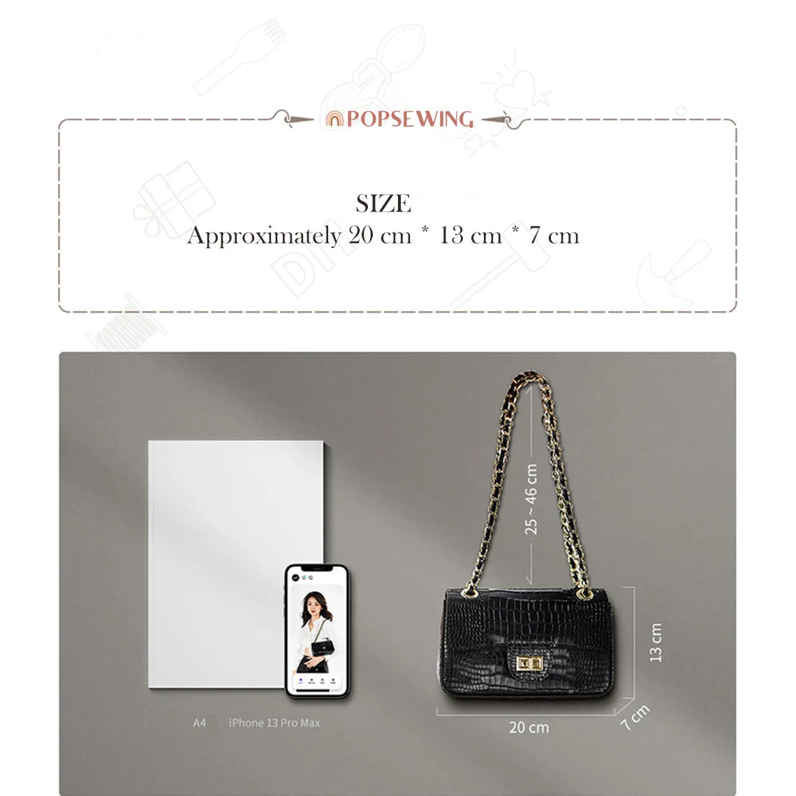 Leather Small Chain Bag DIY Kit