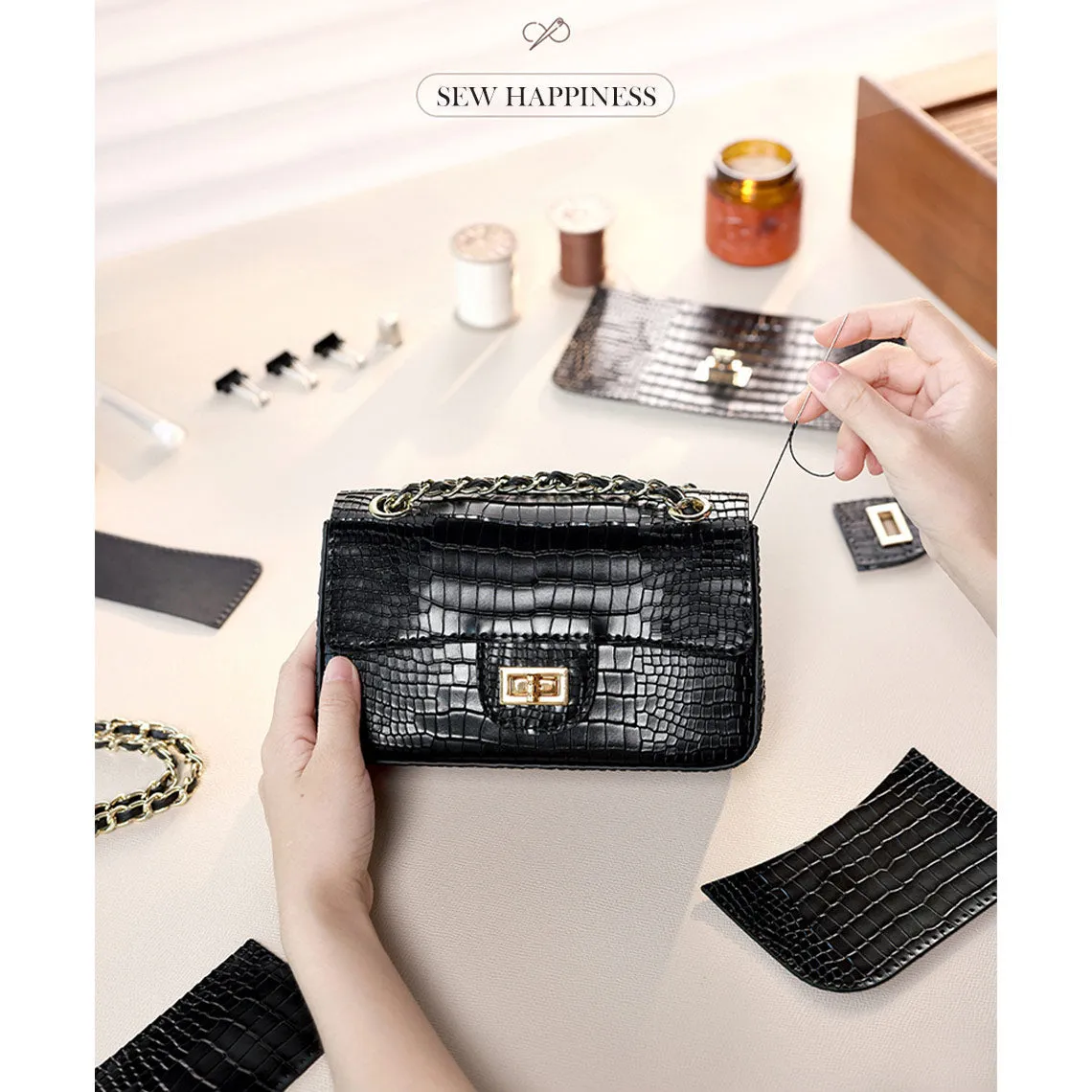 Leather Small Chain Bag DIY Kit