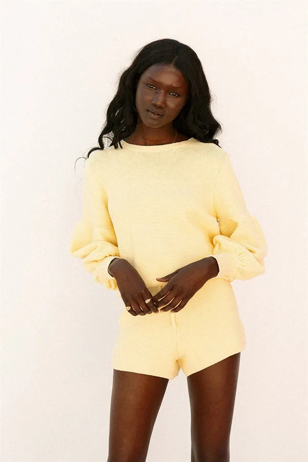 Lemondrop Knit Shorts