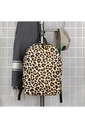 Leopard Print Minimalist Backpack