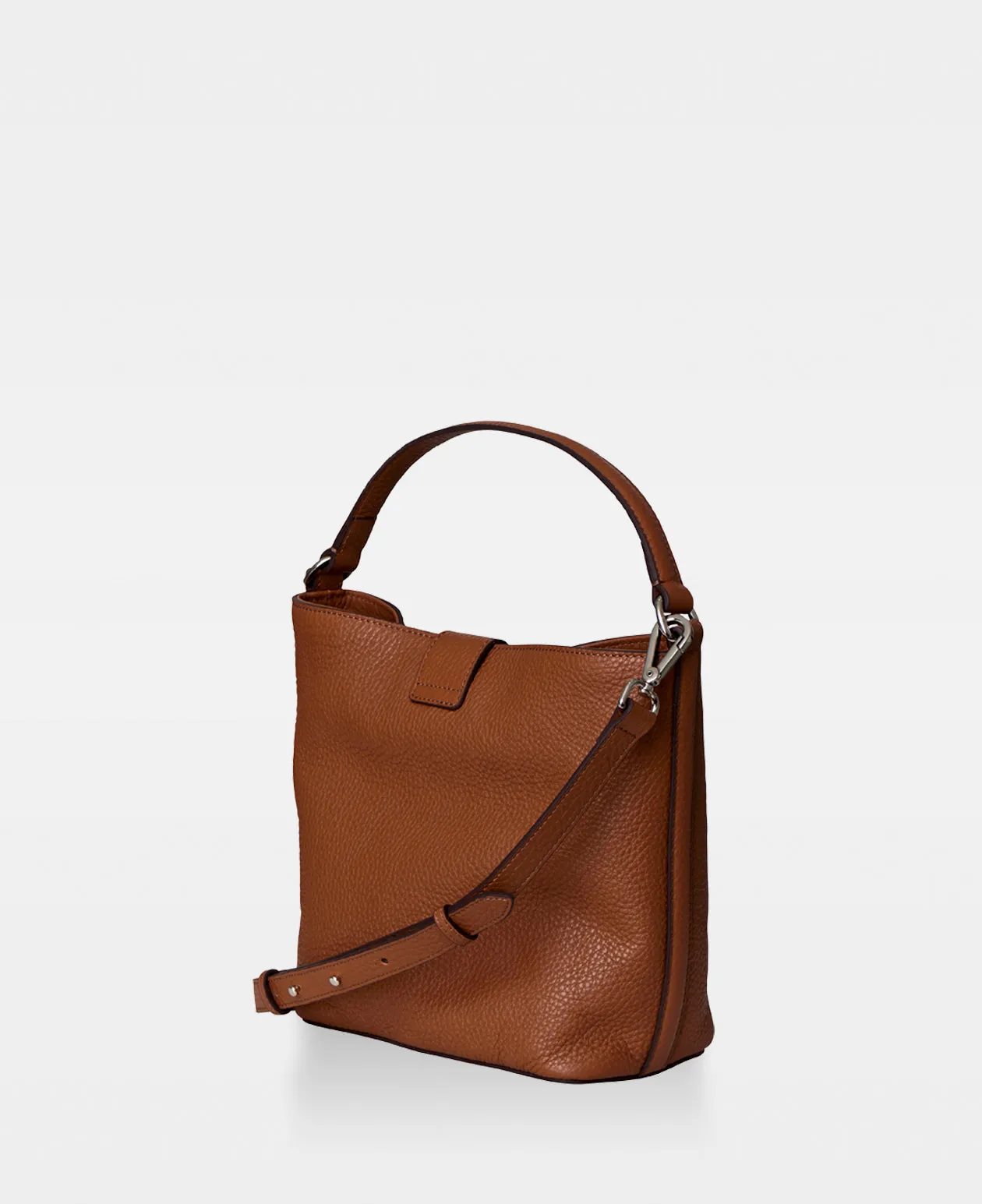LEXIE small bucket bag - Cognac