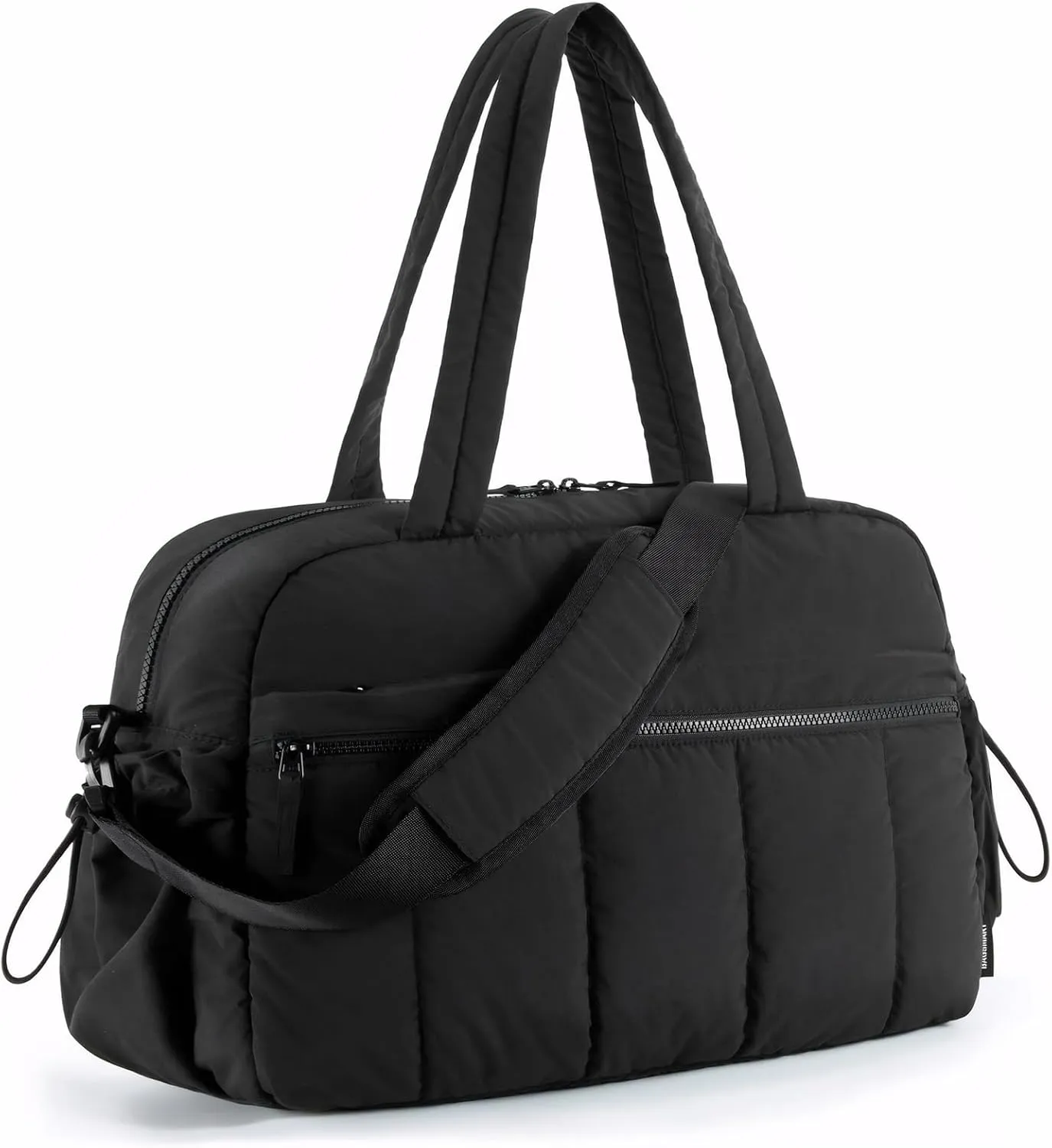 Lightweight Duffle Bag for Travel Crossbody Bags for Women Gym Bag with Wet Pocket 30L Weekender Bag black