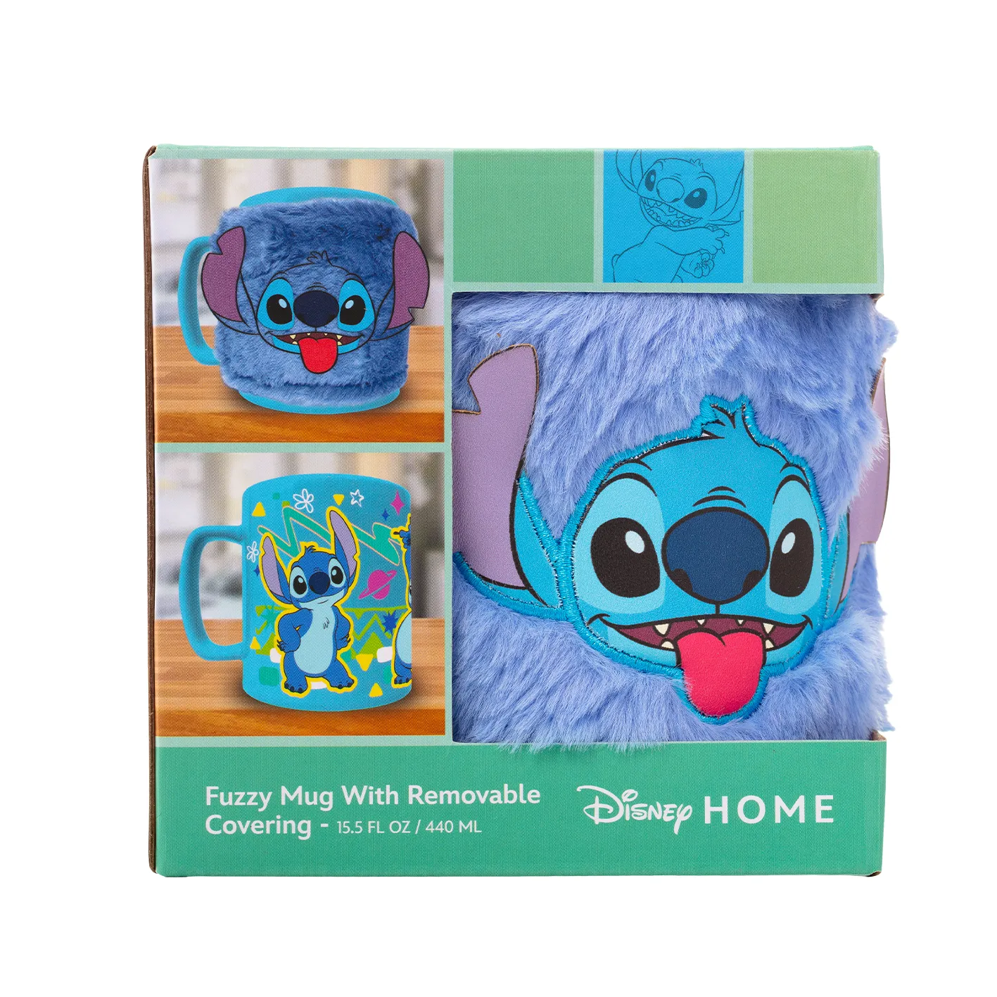 Lilo & Stitch (Stitch Face) 15.5oz/450ml Fuzzy Mug