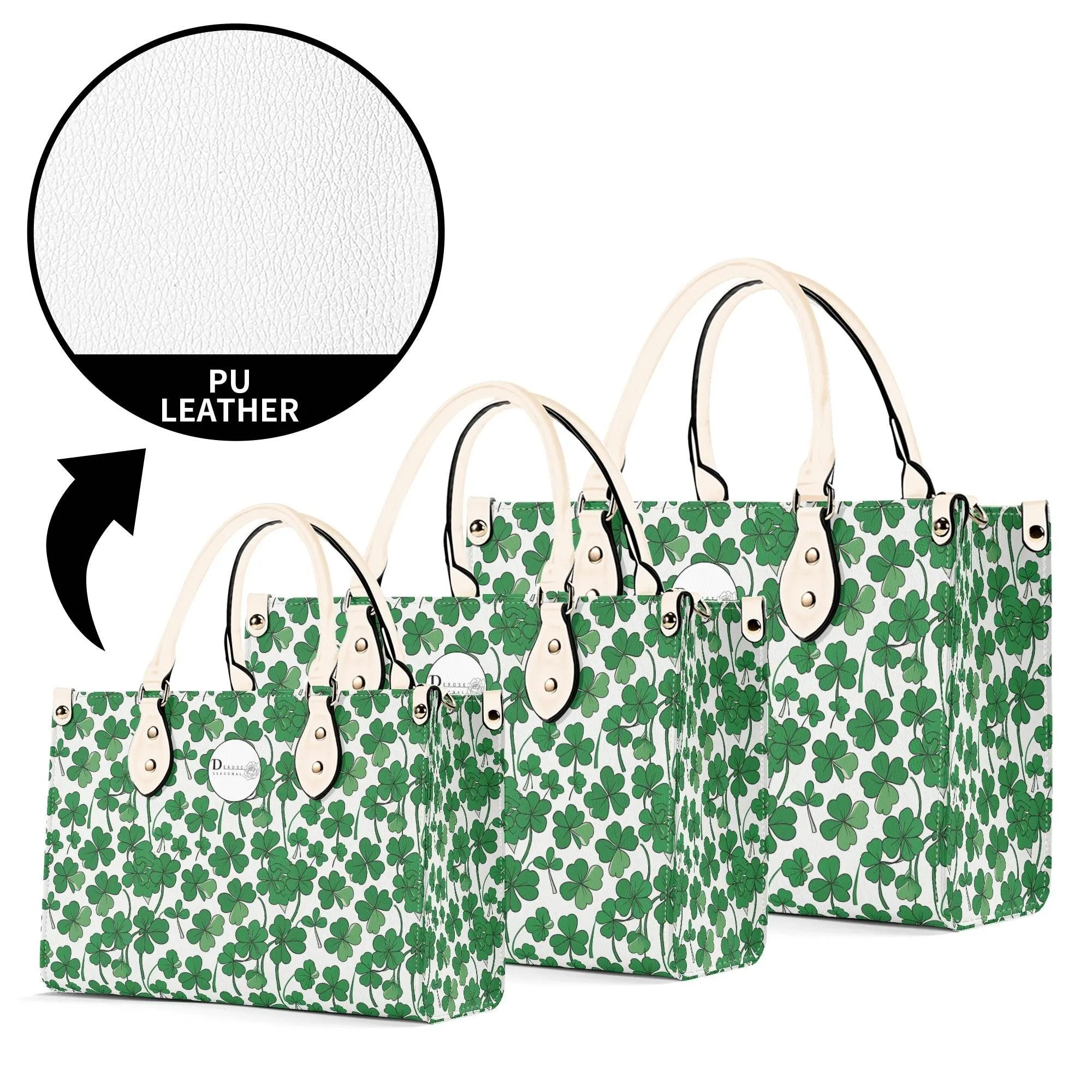 Little Clover Luxury Women Leather Handbag (3 sizes)