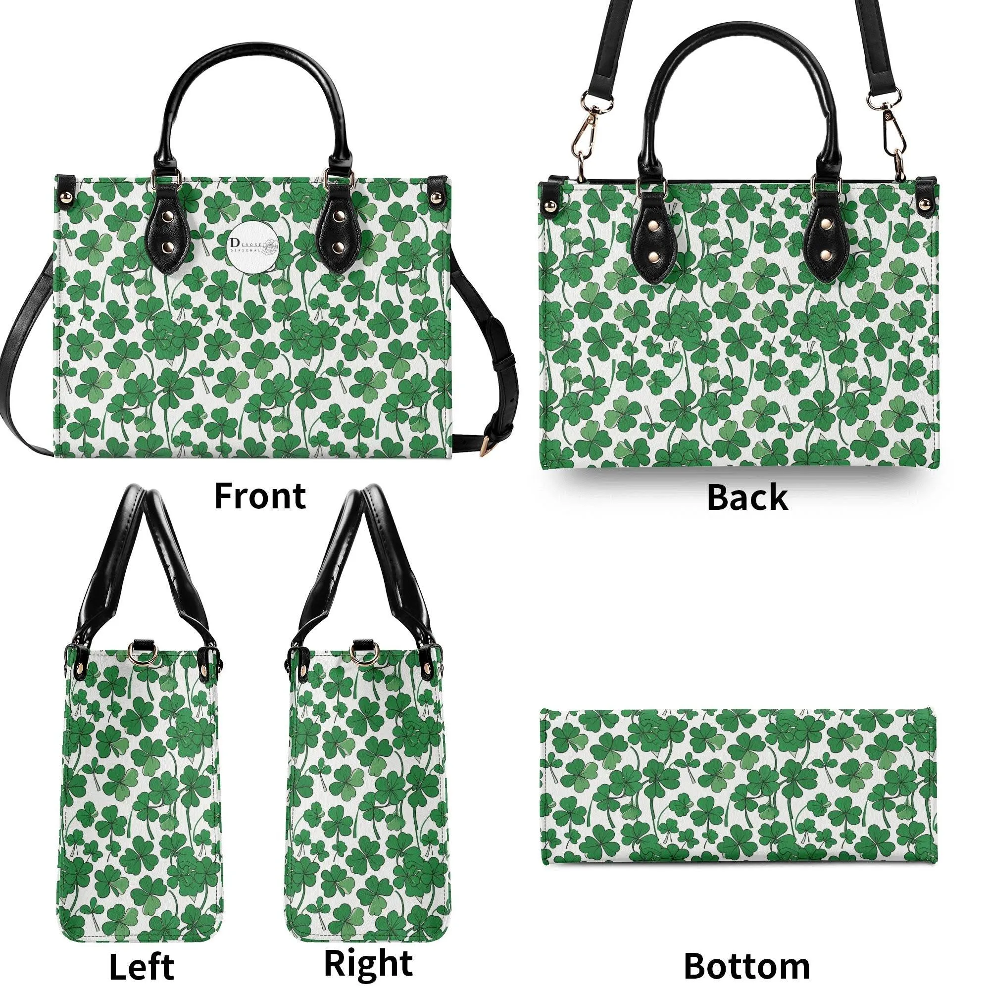 Little Clover Luxury Women Leather Handbag (3 sizes)