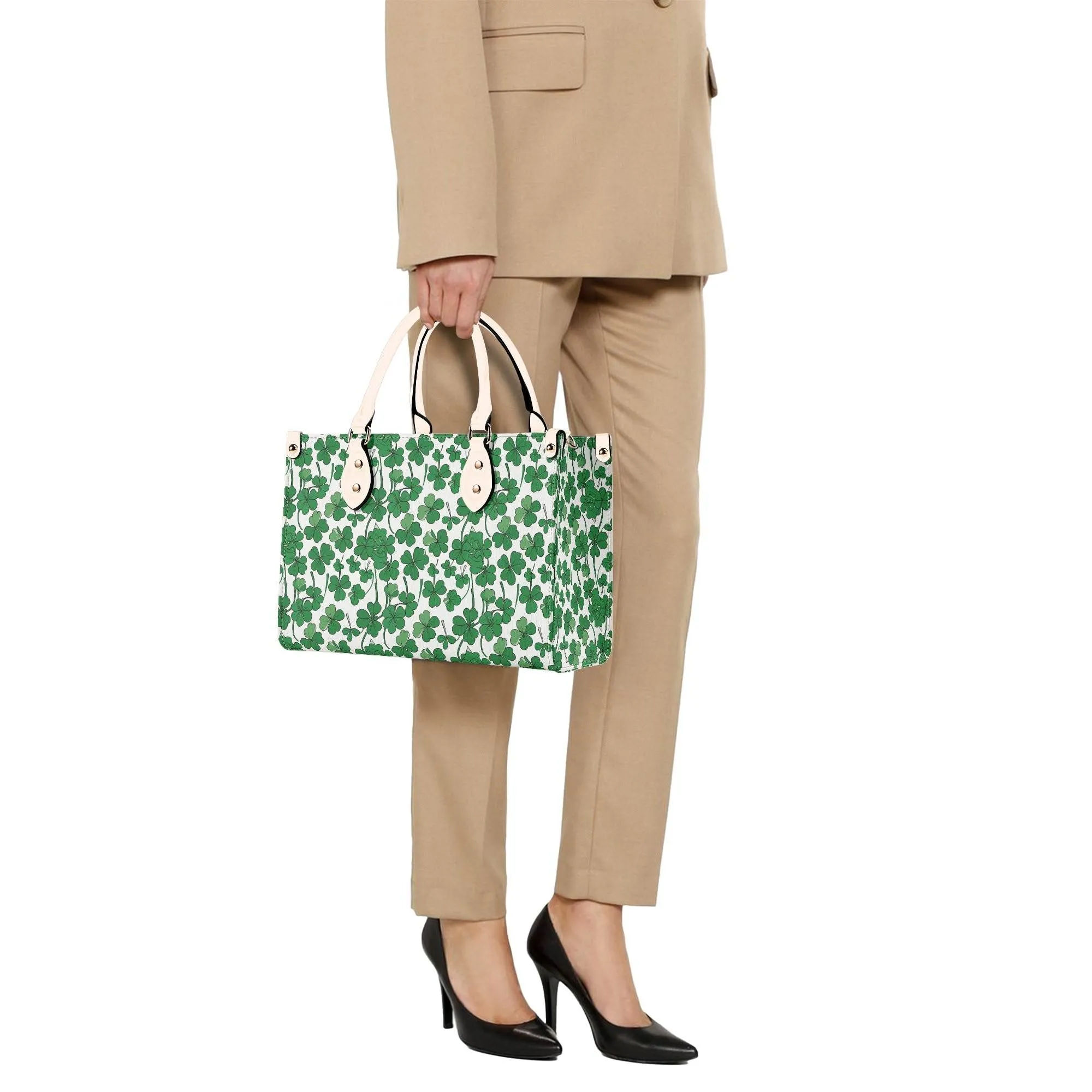 Little Clover Luxury Women Leather Handbag (3 sizes)