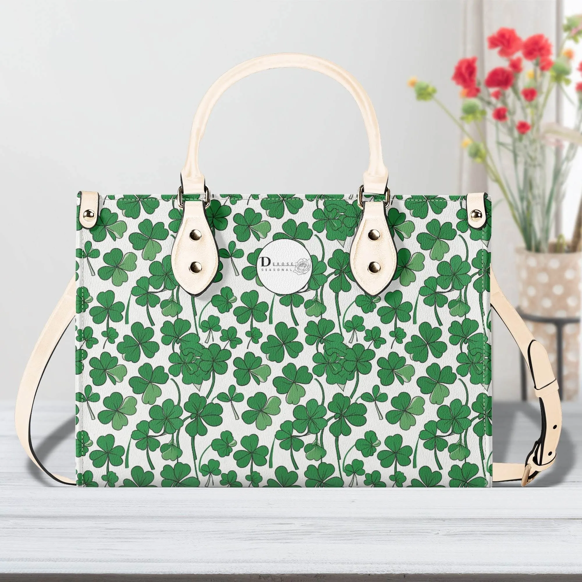 Little Clover Luxury Women Leather Handbag (3 sizes)