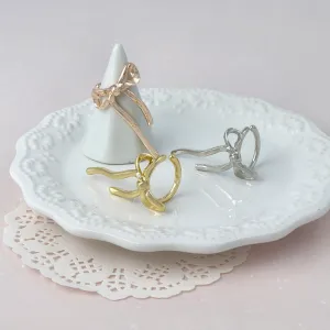 Long Bowknot Cuff Ring