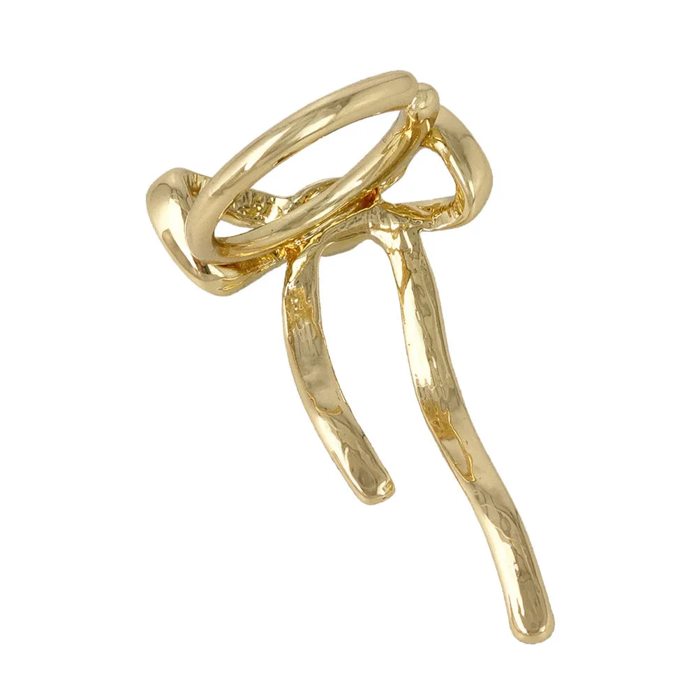 Long Bowknot Cuff Ring