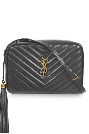 LOU QUILTED CAMERA BAG | STORM/GOLD