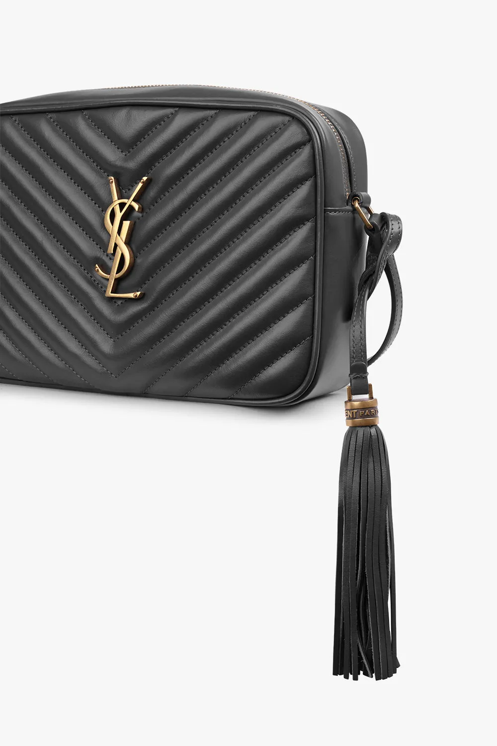 LOU QUILTED CAMERA BAG | STORM/GOLD