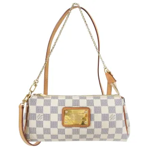 Louis Vuitton Damier Azur Eva Pochette Crossbody Bag