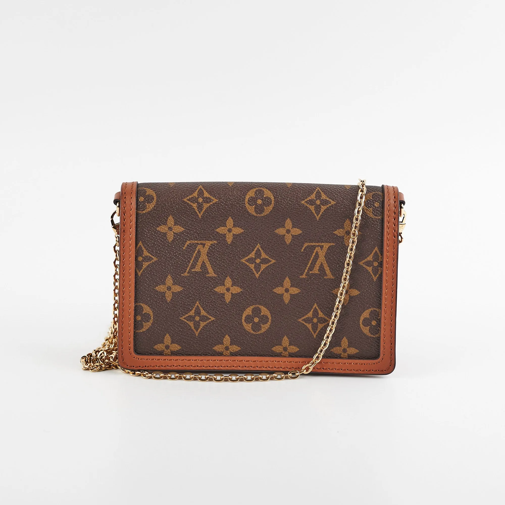 Louis Vuitton Dauphine Chain Wallet Monogram Bag