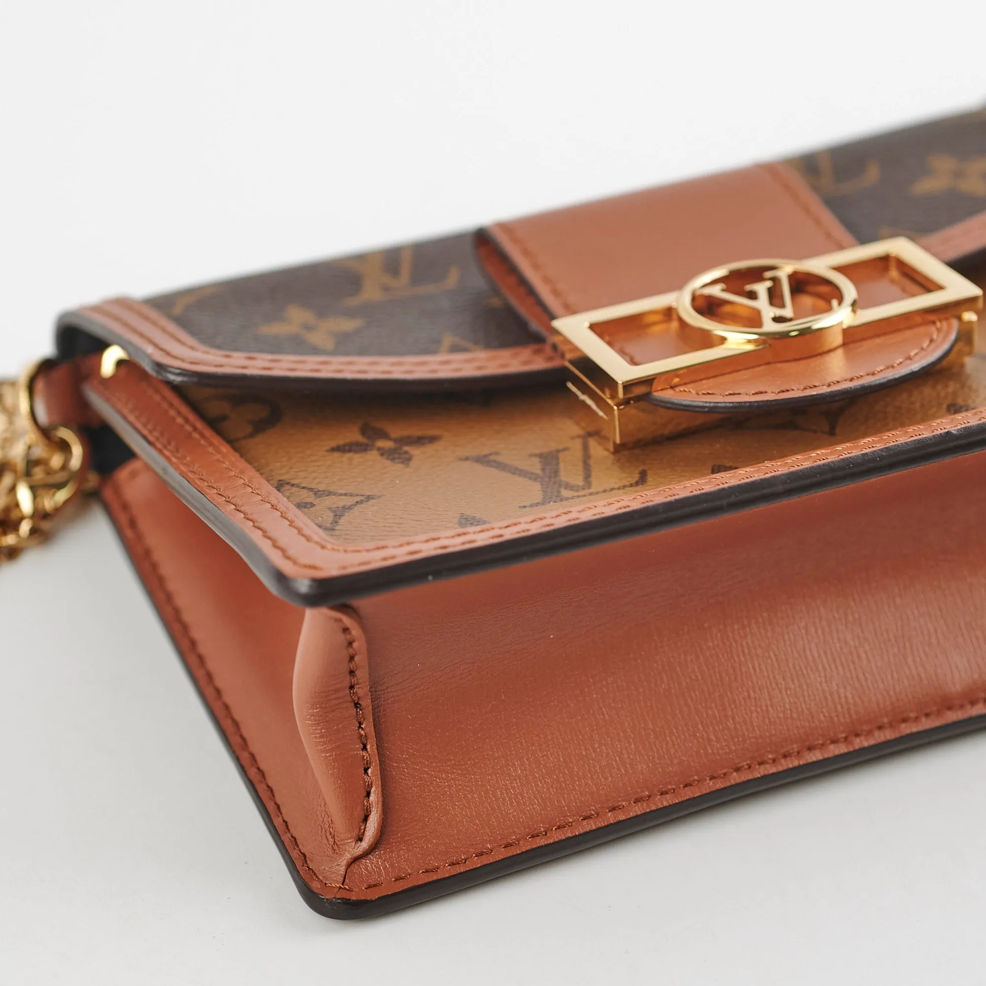 Louis Vuitton Dauphine Chain Wallet Monogram Bag