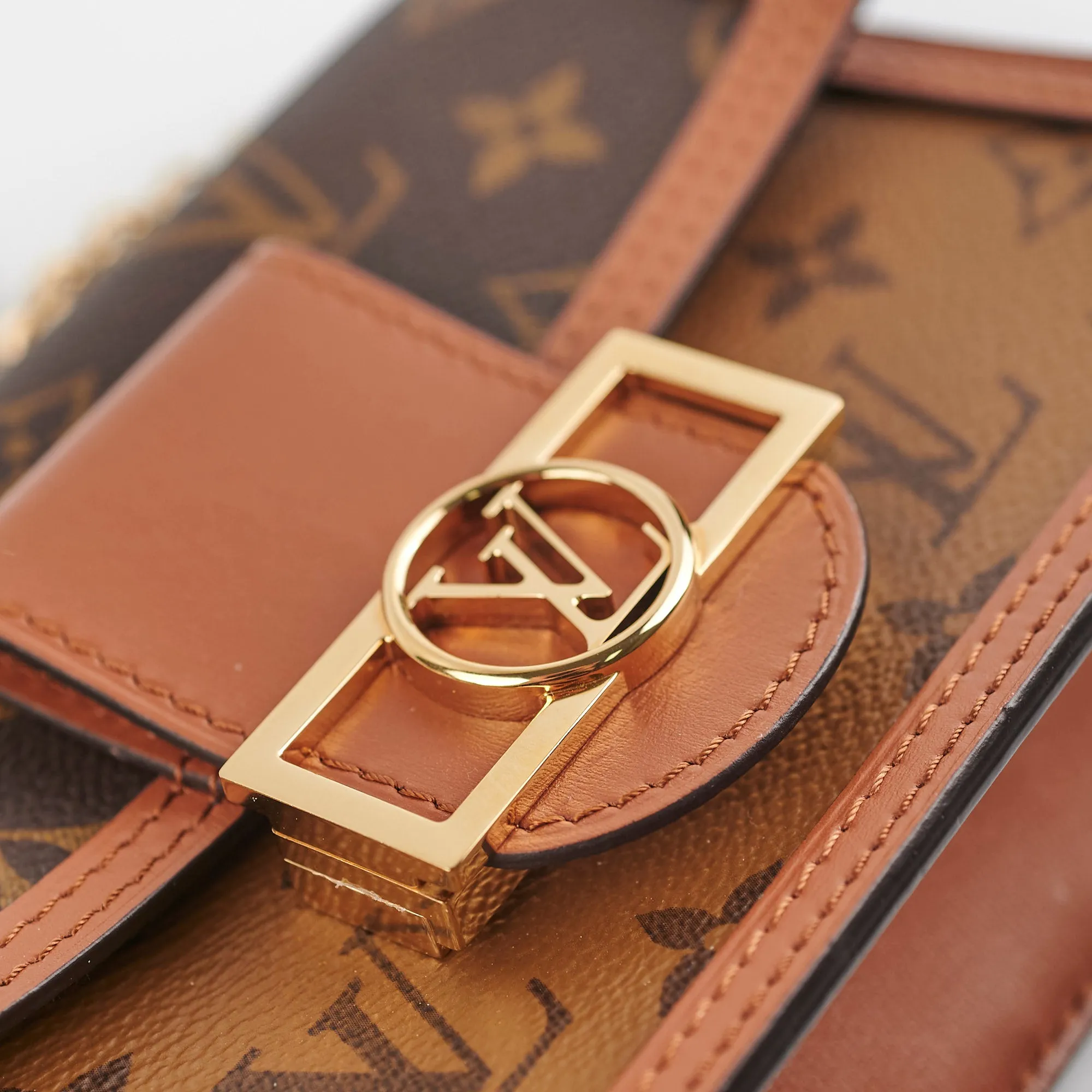 Louis Vuitton Dauphine Chain Wallet Monogram Bag