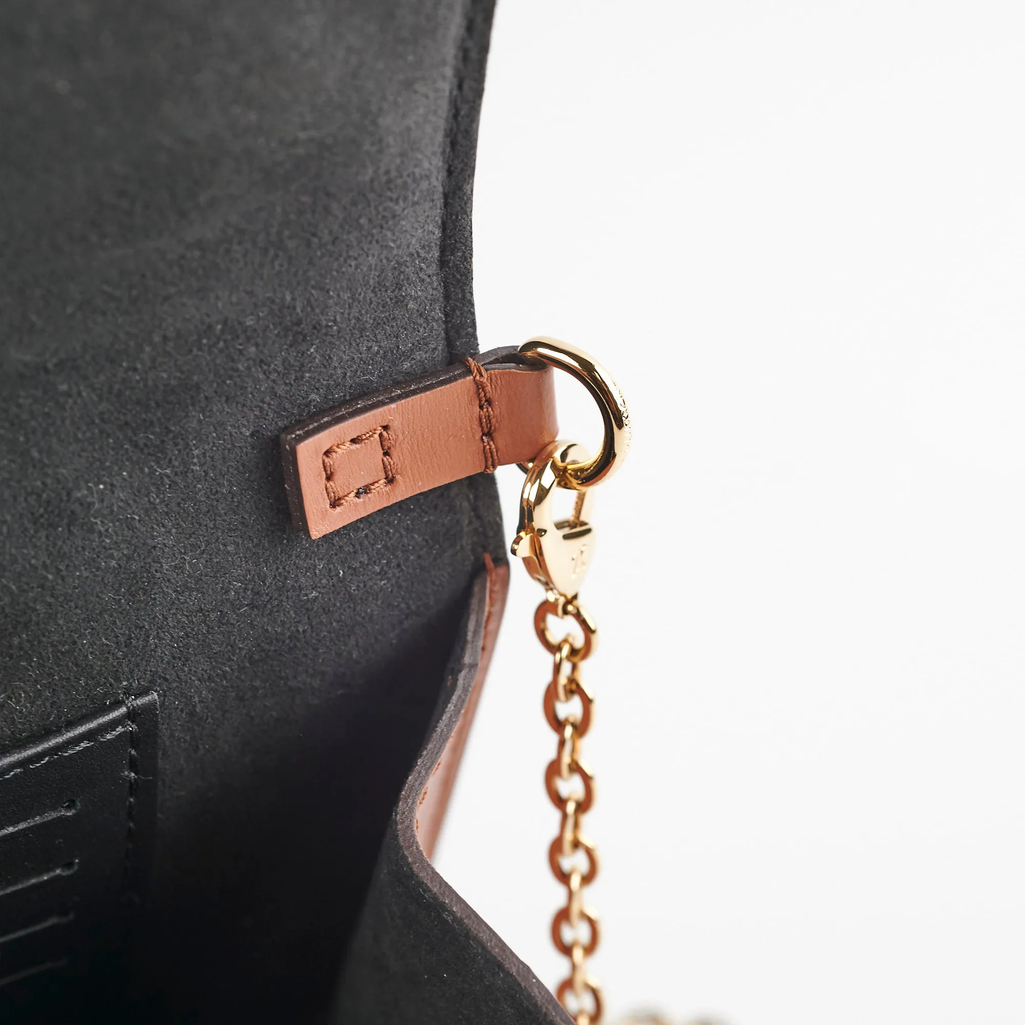 Louis Vuitton Dauphine Chain Wallet Monogram Bag
