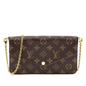 Louis Vuitton Monogram Pochette Felicie Chain Wallet